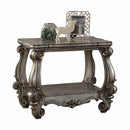 Versailles End Table, Antique Platinum Finish Acme