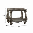 Versailles End Table, Antique Platinum Finish Acme