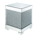 Noralie End Table, Mirrored & Faux Diamonds