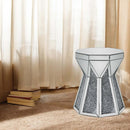Noralie End Table, Mirrored & Faux Diamonds Acme