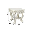Adara End Table, Antique White Finish Acme