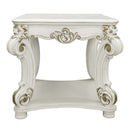 Vendome End Table, Antique Pearl Finish Acme