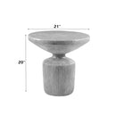 Laddie End Table, Weathered Gray Finish Acme