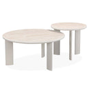 Ingram End Table, Sintered Stone & Light Gray Finish Acme