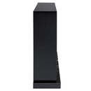 Drisana 47" Fireplace, Black Mirrored Finish Acme