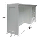 Lacey Writing Hutch, White Finish Acme