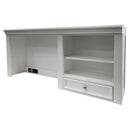 Lacey Writing Hutch, White Finish Acme