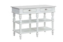Rorratt Kitchen Island, Marble Top & White Finish Acme