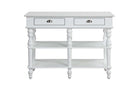 Rorratt Kitchen Island, Marble Top & White Finish Acme