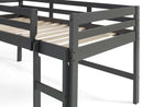 Lara Twin Loft Bed, Gray Finish Acme