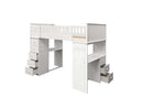 Willoughby Twin Loft Bed, White Finish Acme