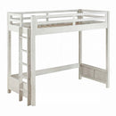Celerina Twin Loft Bed, Weathered White Finish Acme