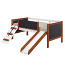 Aurea Twin Loft Bed w/Slide, Cherry Oak & White Finish Acme