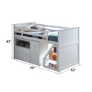 Wyatt Twin Loft Bed Set, White Finish Acme