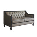 House Beatrice 65" Loveseat w/3 Pillows, Faux Leather Acme