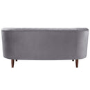 Millephri 71" Loveseat, Gray Velvet Acme