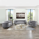 Millephri 71" Loveseat, Gray Velvet Acme