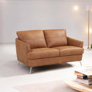 Safi 59" Loveseat, Cappuccino Leather Acme