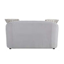 Mahler 63" Loveseat w/4 Pillows, Beige Linen Acme
