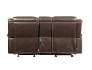 Lydia Motion 80" Loveseat w/USB & Console, Brown Leather Aire Acme