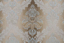 Sorina 77" Loveseat w/5 Pillows, Velvet, Fabric & Antique Gold Finish Acme
