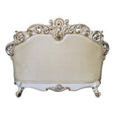 Vendome 70" Loveseat w/3 Pillows, Champagne Faux Leather Acme