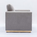 Valin 57" Loveseat, Grey Linen Acme