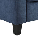 Horatio 58" Loveseat, Navy Chenille Acme