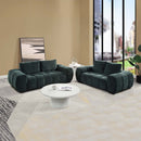 Ferrand 74" Loveseat, Green Linen Acme