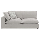 Marisa Modular Left Facing 84" Loveseat w/2 Pillows, Beige Boucle Acme
