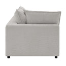 Marisa Modular Left Facing 84" Loveseat w/2 Pillows, Beige Boucle Acme