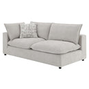 Marisa Modular Left Facing 84" Loveseat w/2 Pillows, Beige Boucle Acme