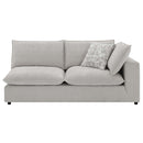 Marisa Modular RF 84" Loveseat w/2 Pillows, Beige Boucle Acme