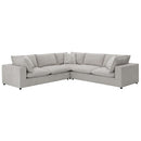 Marisa Modular RF 84" Loveseat w/2 Pillows, Beige Boucle Acme