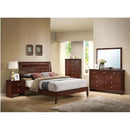 Ilana 45"x35" Mirror, Brown Cherry Finish Acme