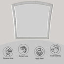Maverick 44"x40" Mirror, Platinum Finish Acme