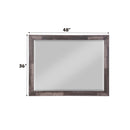 Juniper 48"x36" Mirror, Dark Oak Finish Acme