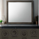 Ireland 39"x35" Mirror, Gray Oak Finish Acme