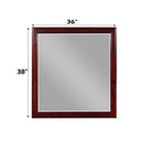 Louis Philippe 36"x38" Mirror, Cherry Finish Acme