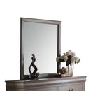 Louis Philippe 36"x38" Mirror, Antique Gray Finish Acme