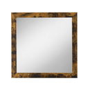 Juvanth 35"x35" Mirror, Rustic Oak Finish Acme