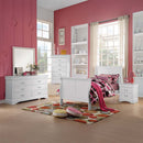 Louis Philippe III 36"x38" Mirror, White Finish Acme