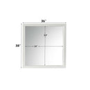 Louis Philippe III 36"x38" Mirror, White Finish Acme