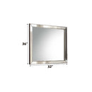 Voeville II 32"x36" Mirror, Platinum Finish Acme