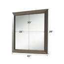 Lyndon 41"x39" Mirror, Weathered Gray Grain Finish Acme
