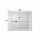 Naima II 46"x37" Mirror, White High Gloss Finish Acme