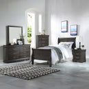 Louis Philippe 36"x38" Mirror, Dark Gray Finish Acme