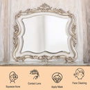 Gorsedd 50"x44" Mirror, Golden Ivory Finish Acme