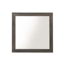 Avantika 35"x35" Mirror, Rustic Gray Oak Finish Acme