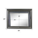 Sawyer 49"x39" Mirror w/Led, Metallic Gray Finish Acme